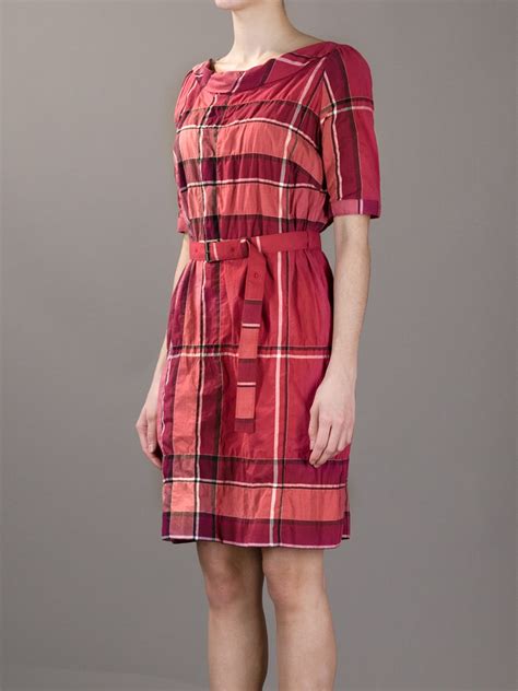 burberry brit plaid dress with front zipper|authentic Burberry dress.